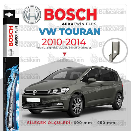 Volkswagen Touran Muz Silecek Takımı (2010-2014) Bosch Aerotwin