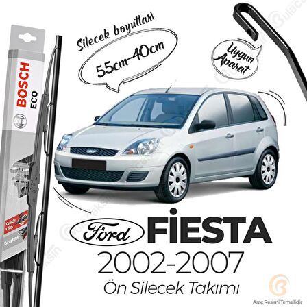 Ford Fiesta Ön Silecek Takımı (2002-2007) Bosch ECO