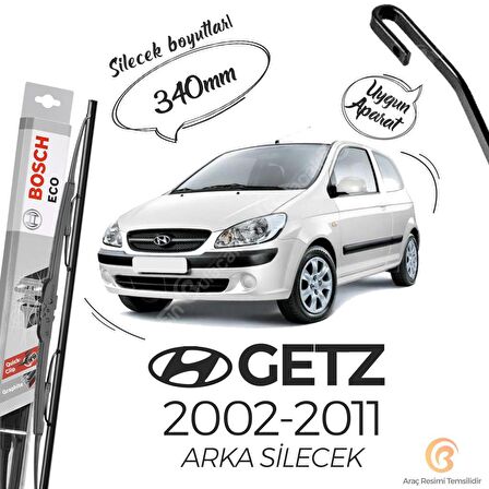 Bosch ECO Hyundai Getz 2002 - 2011 Arka Silecek