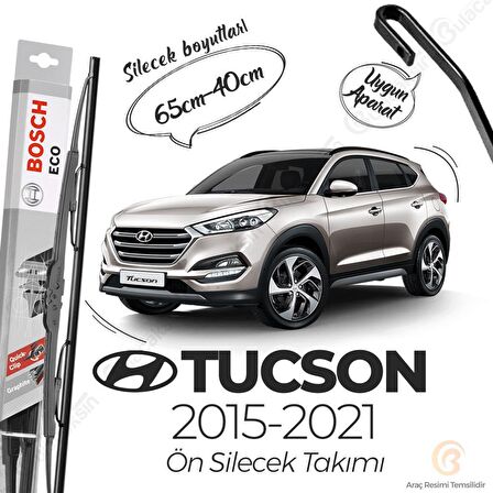 Hyundai Tucson Ön Silecek Takımı (2015-2021) Bosch ECO