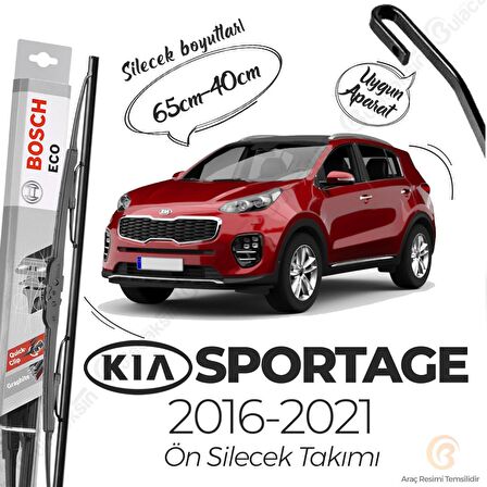 Kia Sportage Ön Silecek Takımı (2016-2020) Bosch ECO