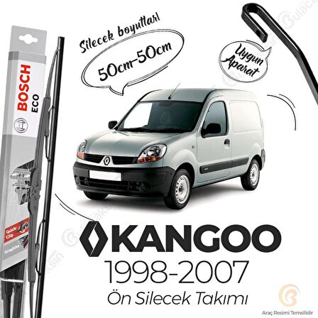 Bosch ECO Renault Kangoo 1998 - 2007 Ön Silecek Takımı