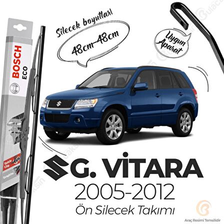 Bosch ECO Suzuki Grand Vitara 1998-2012 Ön Silecek Takımı