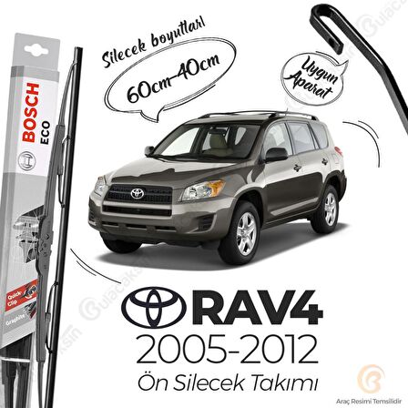 Toyota Rav4 Muz Silecek Takımı (2005-2012) Bosch ECO