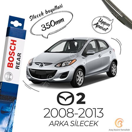 Mazda 2 Arka Silecek (2008-2013) Bosch Rear H354