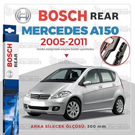Bosch Rear Mercedes A150 (W169) 2005 - 2011 Arka Silecek - H301