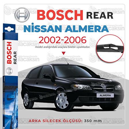 Bosch Rear Nissan Almera HB 2002 - 2006 Arka Silecek - H353