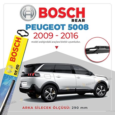 Bosch Rear Peugeot 5008 2009 - 2016 Arka Silecek - H840