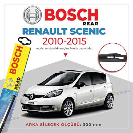 Bosch Rear Renault Scenic 2010 - 2015 Arka Silecek - H304