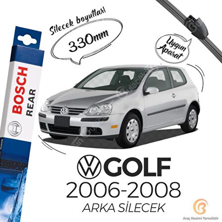 Bosch Rear Volkswagen Golf 5 2006 - 2008 Arka Silecek - A330H