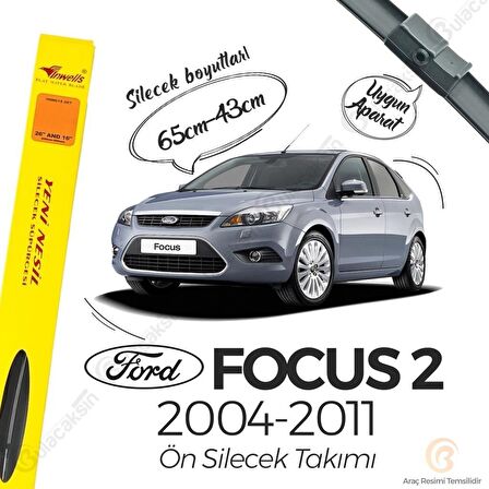 Ford Focus 2 Muz Silecek Takımı (2004-2011) İnwells