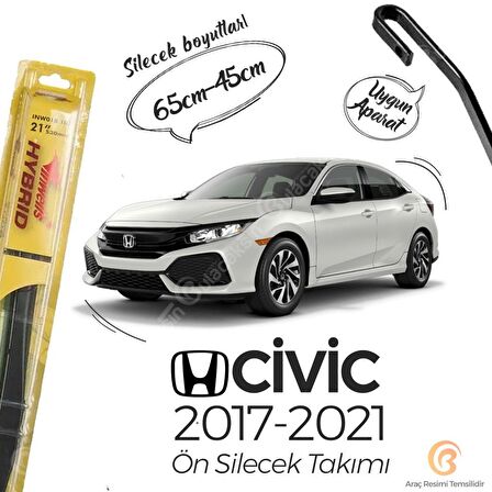 Honda Civic FC5 Silecek Takımı (2017-2021) İnwells Hibrit