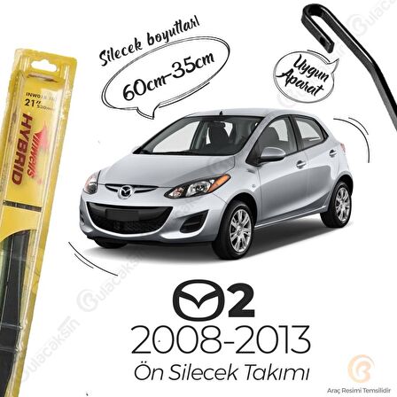 Mazda 2 Ön Silecek Takımı (2008-2013) İnwells Hibrit