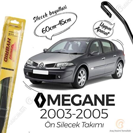 Renault Megane 2 Silecek Takımı (2003-2005) İnwells Hibrit