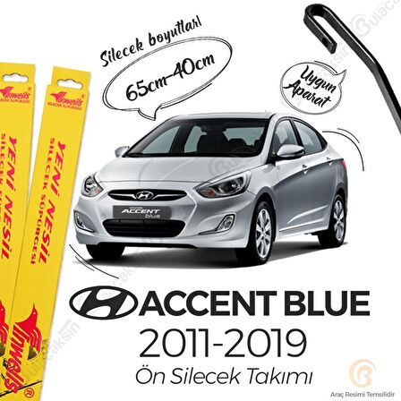 Hyundai Accent Blue Muz Silecek Takımı (2011 - 2019) INWELLS