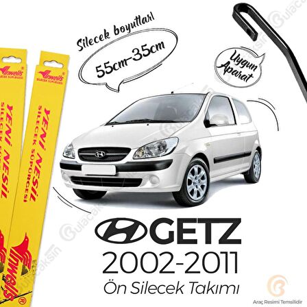 Hyundai Getz Muz Silecek Takımı (2002-2011) İnwells