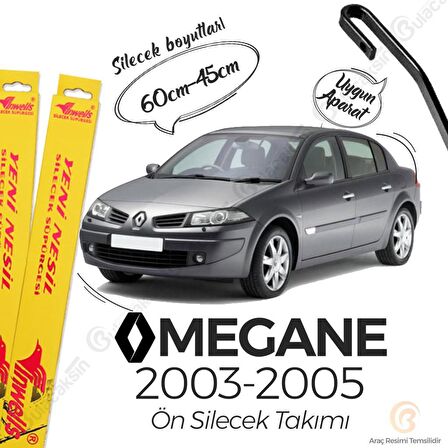 Renault Megane 2 Muz Silecek Takımı (2003-2005) İnwells