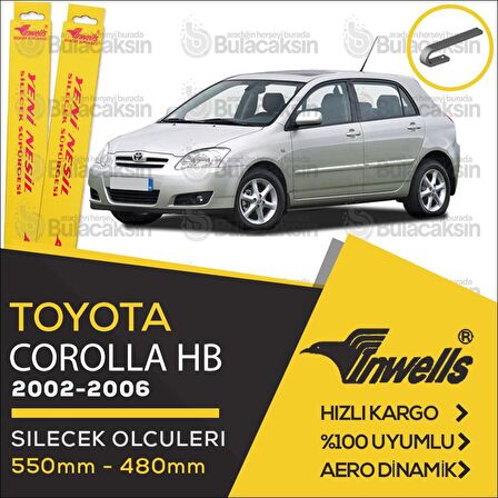 Toyota Corolla HB Muz Silecek Takımı (2002-2006) İnwells