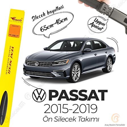 Volkswagen Passat B8 Muz Silecek Takımı (2015-2018) İnwells