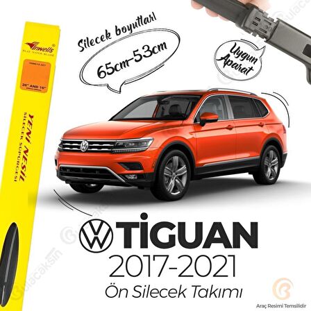 Volkswagen Tiguan Muz Silecek Takımı (2016-2019) İnwells