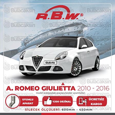 Alfa Romeo Giulietta Muz Silecek Takımı (2010-2016) RBW