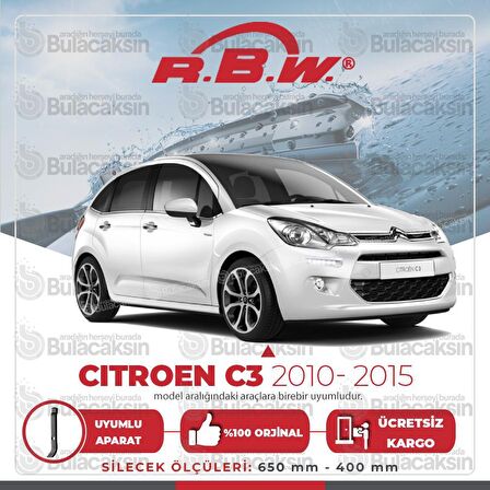 Citroen C3 Muz Silecek Takımı (2010-2015) RBW