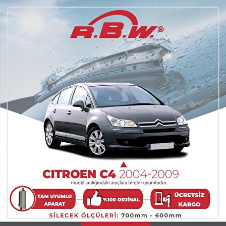 Citroen C4 Muz Silecek Takımı (2004-2009) RBW