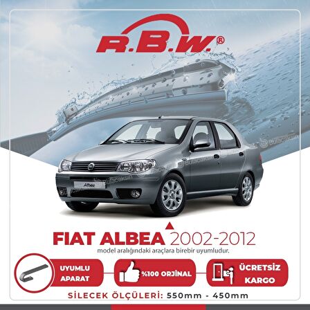 Fiat Albea Muz Silecek Takımı (2002-2012) RBW