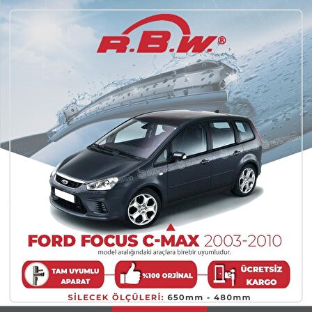 Ford Focus C-Max Muz Silecek Takımı (2003-2007) RBW