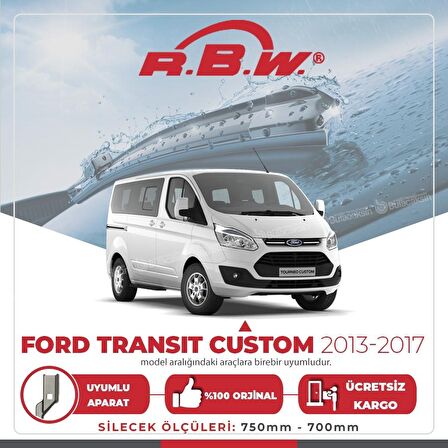 Ford Transit Custom Muz Silecek Takımı (2013-2017) RBW