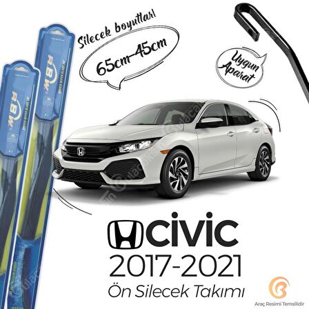 Honda Civic FC5 Ön Silecek Takımı (2017-2021) RBW Hibrit