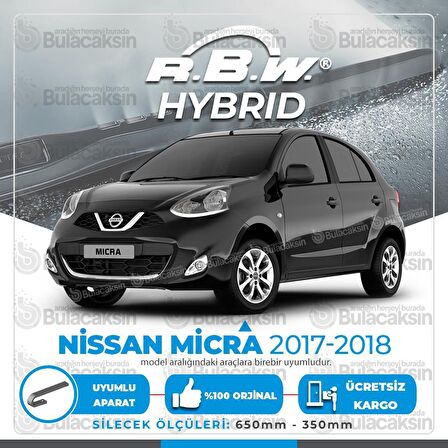 Nissan Micra Ön Silecek Takımı (2017-2018) RBW Hibrit