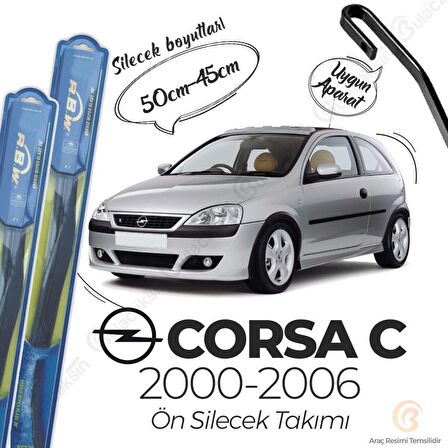 Opel Corsa C Ön Silecek Takımı (2000-2006) RBW Hibrit