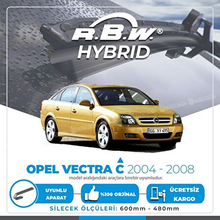 Opel Vectra C Ön Silecek Takımı (2004-2008) RBW Hibrit