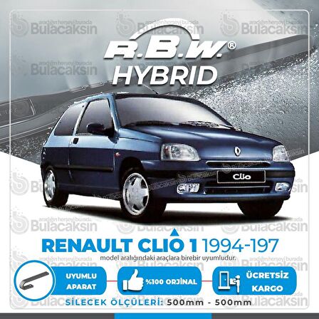 Renault Clio 1 Ön Silecek Takımı (1994-1997) RBW Hibrit
