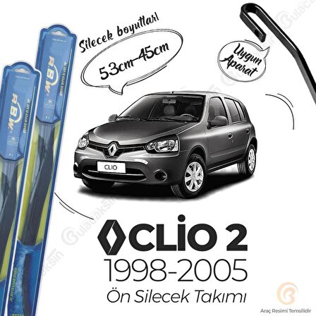 Renault Clio 2 Ön Silecek Takımı (1998-2005) RBW Hibrit