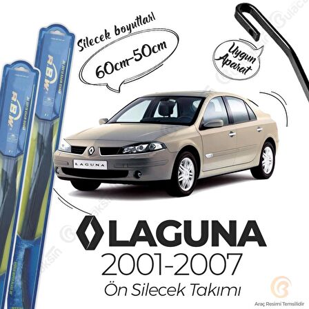 Renault Laguna Ön Silecek Takımı (2001-2007) RBW Hibrit