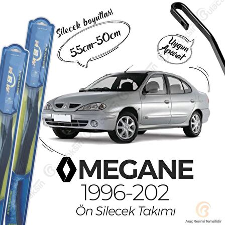 Renault Megane 1 Ön Silecek Takımı (1996-2002) RBW Hibrit