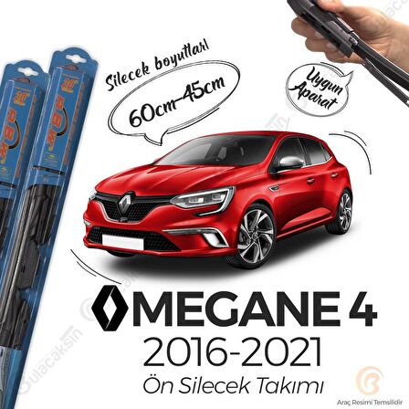 Renault Megane 4 Ön Silecek Takımı (2016-2020) RBW Hibrit