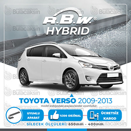 Toyota Verso Ön Silecek Takımı (2009-2013) RBW Hibrit