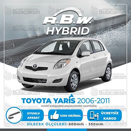 Toyota Yaris Ön Silecek Takımı (2006-2011) RBW Hibrit