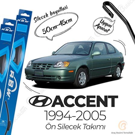 Hyundai Accent Muz Silecek Takımı (1994-2005) RBW