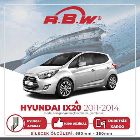 Hyundai iX20 Muz Silecek Takımı (2011-2014) RBW