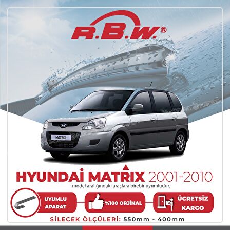 Hyundai Matrix Muz Silecek Takımı (2001-2010) RBW