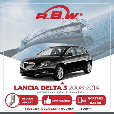 Lancia Delta 3 Muz Silecek Takımı (2008-2014) RBW
