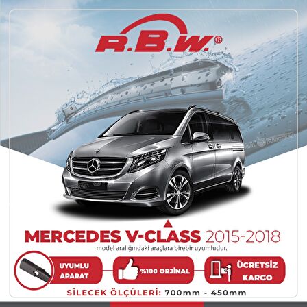Mercedes V-Class Muz Silecek Takımı (2015-2018) RBW