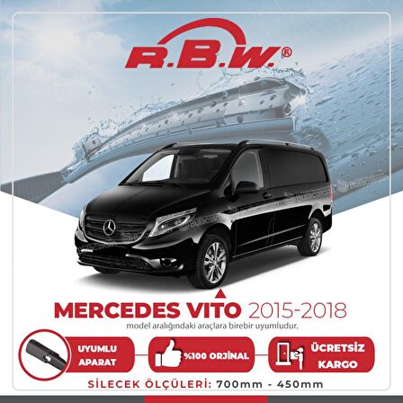 Mercedes Vito Muz Silecek Takımı (2015-2018) RBW