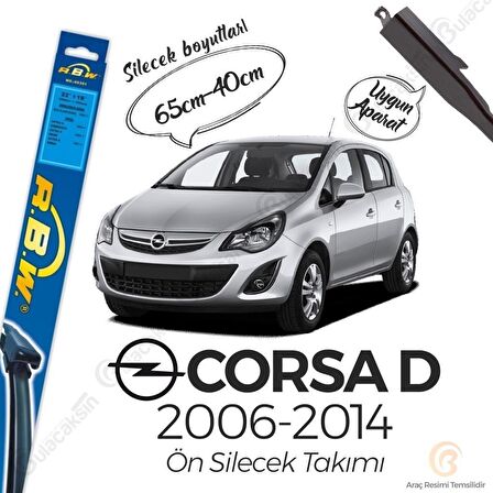 Opel Corsa D Muz Silecek Takımı (2006-2014) RBW