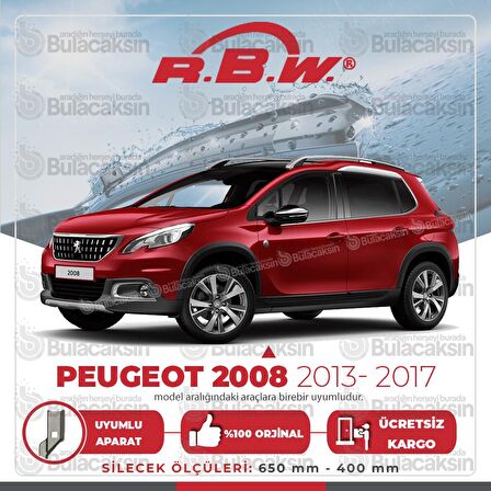 Peugeot 2008 Muz Silecek Takımı (2013-2017) RBW