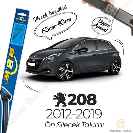 Peugeot 208 Muz Silecek Takımı (2012-2019) RBW